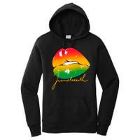 Juneteenth Lips Celebration Women's Pullover Hoodie