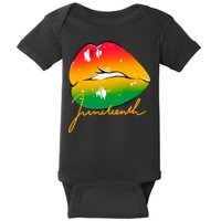 Juneteenth Lips Celebration Baby Bodysuit