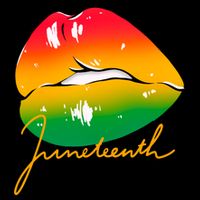 Juneteenth Lips Celebration Baby Bodysuit