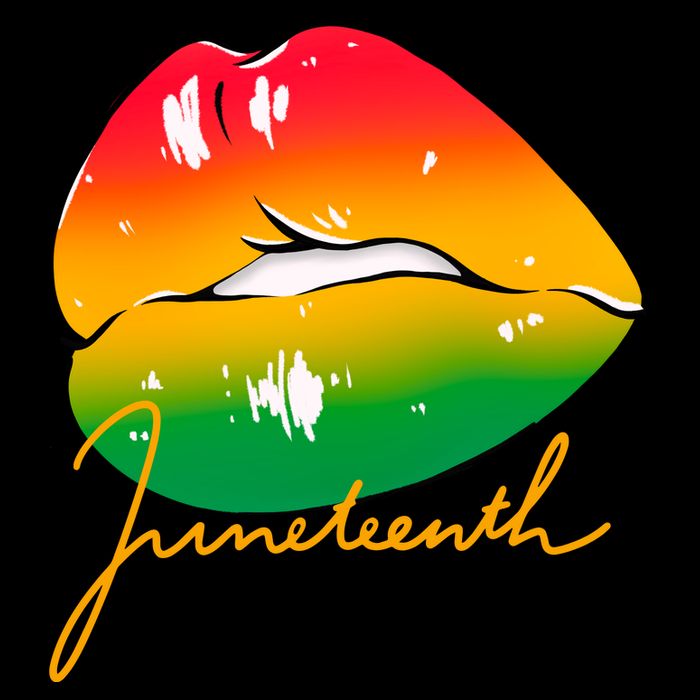 Juneteenth Lips Celebration Baby Bodysuit