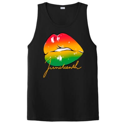 Juneteenth Lips Celebration PosiCharge Competitor Tank