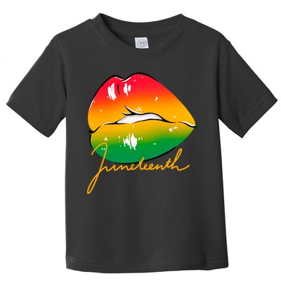Juneteenth Lips Celebration Toddler T-Shirt