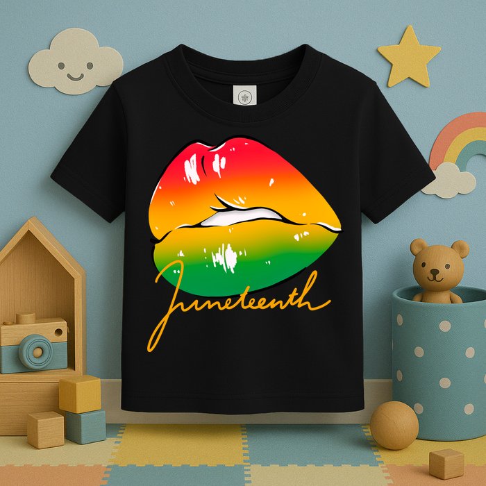 Juneteenth Lips Celebration Toddler T-Shirt