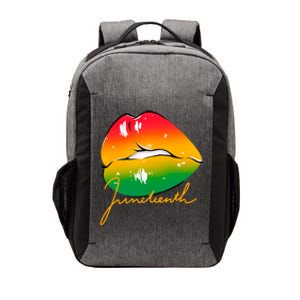 Juneteenth Lips Celebration Vector Backpack