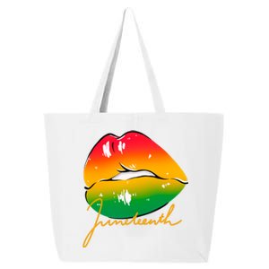 Juneteenth Lips Celebration 25L Jumbo Tote