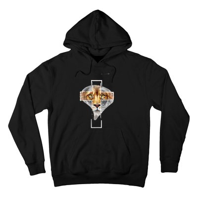 Judah Lion Cross Jesus Christ Religious Faith In God Hoodie