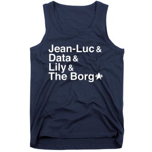 Jean Luc Data Lily The Borg Tank Top