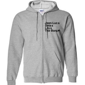 Jean Luc Data Lily The Borg Full Zip Hoodie