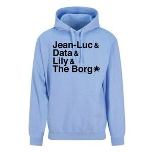 Jean Luc Data Lily The Borg Unisex Surf Hoodie