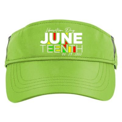 Juneteenth Liberation Day Since 1865 Adult Drive Performance Visor