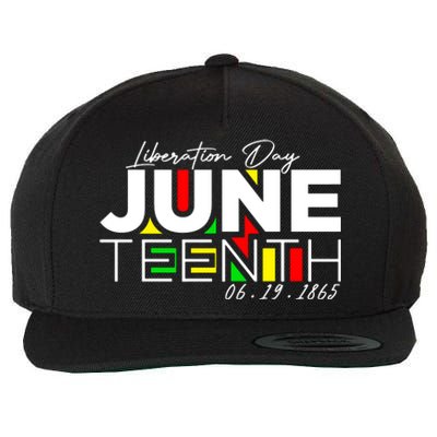 Juneteenth Liberation Day Since 1865 Wool Snapback Cap