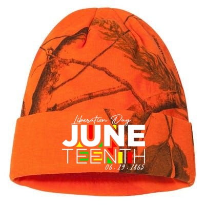 Juneteenth Liberation Day Since 1865 Kati Licensed 12" Camo Beanie