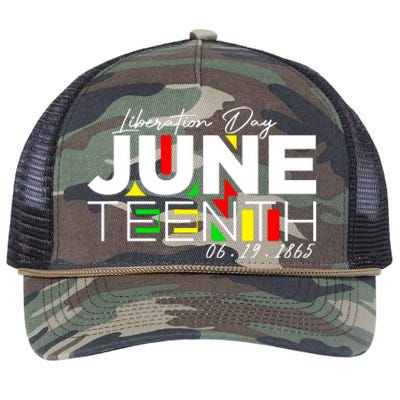 Juneteenth Liberation Day Since 1865 Retro Rope Trucker Hat Cap