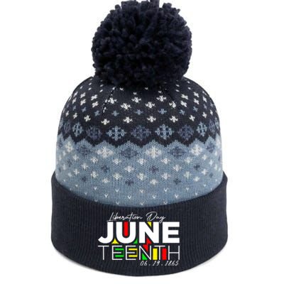 Juneteenth Liberation Day Since 1865 The Baniff Cuffed Pom Beanie