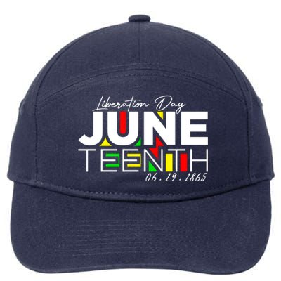 Juneteenth Liberation Day Since 1865 7-Panel Snapback Hat