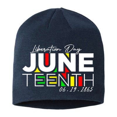 Juneteenth Liberation Day Since 1865 Sustainable Beanie