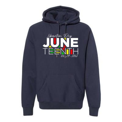 Juneteenth Liberation Day Since 1865 Premium Hoodie