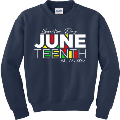 Juneteenth Liberation Day Since 1865 Kids Sweatshirt