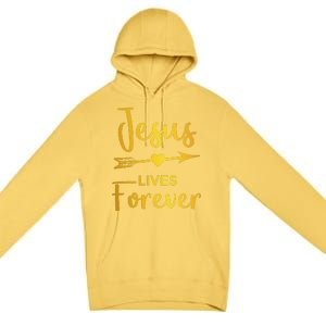 Jesus Lives Forever Christian Graphic Easter Premium Pullover Hoodie