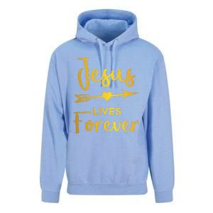 Jesus Lives Forever Christian Graphic Easter Unisex Surf Hoodie