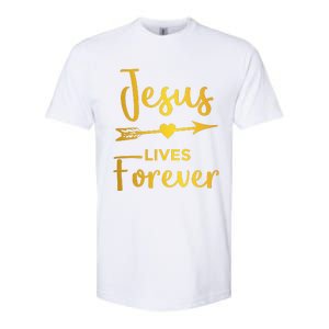 Jesus Lives Forever Christian Graphic Easter Softstyle CVC T-Shirt