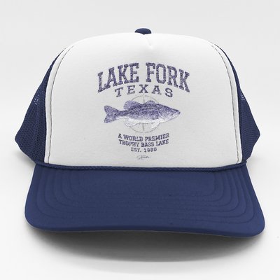 JCombs Lake Fork TX With Largemouth Bass Trucker Hat