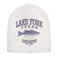 JCombs Lake Fork TX With Largemouth Bass Short Acrylic Beanie