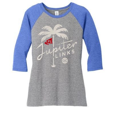 Jupiter Links Golf Club Women's Tri-Blend 3/4-Sleeve Raglan Shirt
