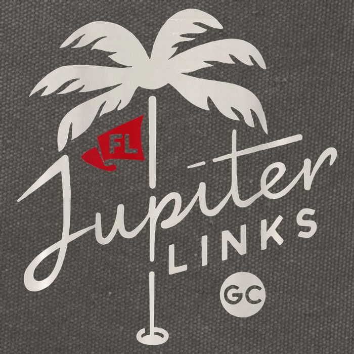 Jupiter Links Golf Club Cotton Canvas Backpack