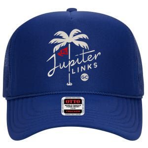 Jupiter Links Golf Club High Crown Mesh Back Trucker Hat