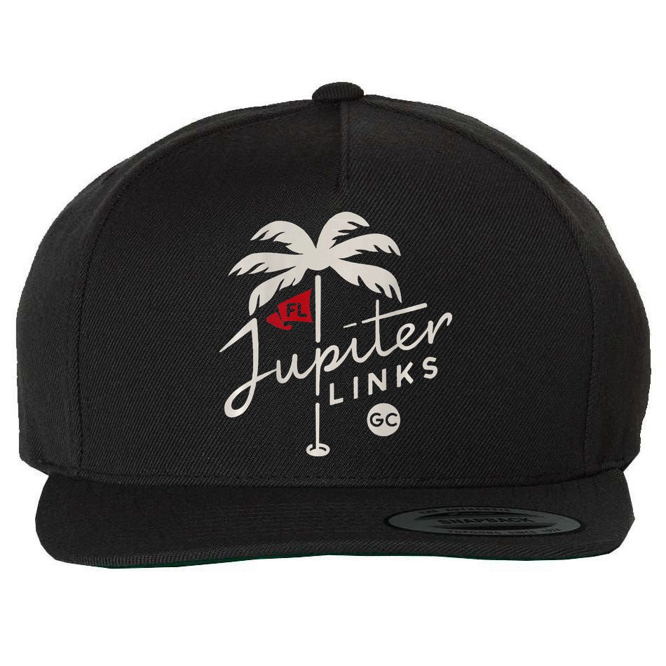 Jupiter Links Golf Club Tgl Frontback Wool Snapback Cap