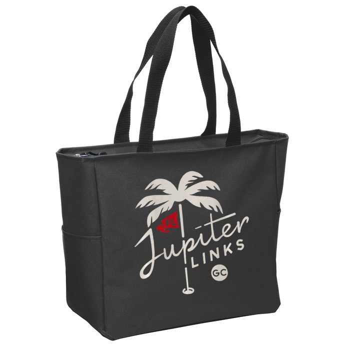 Jupiter Links Golf Club Tgl Frontback Zip Tote Bag