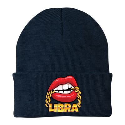 Juicy Lips Gold Chain Libra Zodiac Sign Knit Cap Winter Beanie