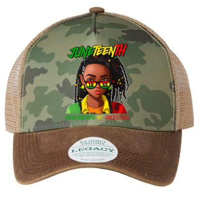 Juneteenth Locd Hair Remembering My Ancestor For Legacy Tie Dye Trucker Hat