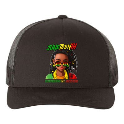 Juneteenth Locd Hair Remembering My Ancestor For Yupoong Adult 5-Panel Trucker Hat