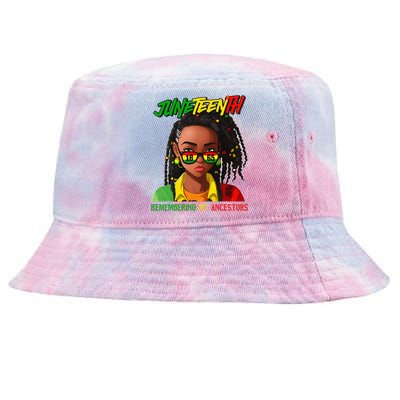 Juneteenth Locd Hair Remembering My Ancestor For Tie-Dyed Bucket Hat