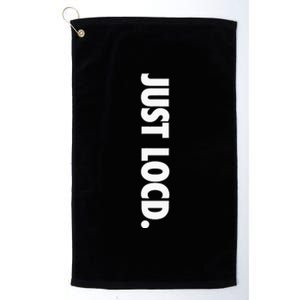 Just Locd Hair African American Black Woman Melanin Girl Platinum Collection Golf Towel