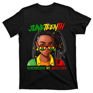 Juneteenth Loc'd Hair Remembering My Ancestor T-Shirt