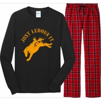 Just Ledoux It Cowboy Whiskey Wine Lover Long Sleeve Pajama Set