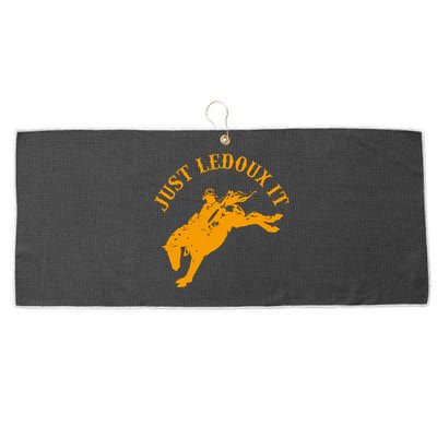 Just Ledoux It Cowboy Whiskey Wine Lover Large Microfiber Waffle Golf Towel