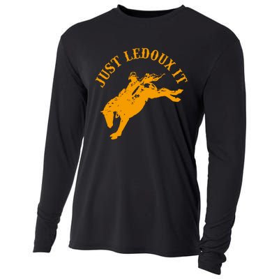 Just Ledoux It Cowboy Whiskey Wine Lover Cooling Performance Long Sleeve Crew