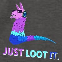 Just Loot It Llama Outfit For Teen Gamers Vector Backpack