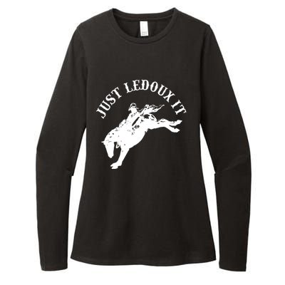 Just Ledoux It Cowboy Whiskey Wine Lover Womens CVC Long Sleeve Shirt