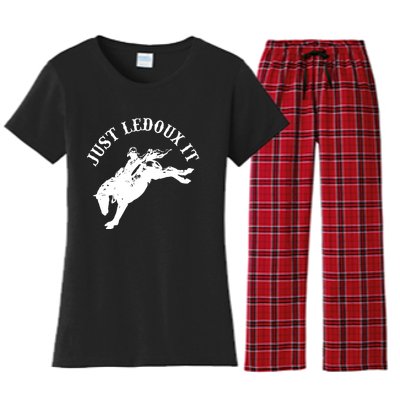 Just Ledoux It Cowboy Whiskey Wine Lover Women's Flannel Pajama Set