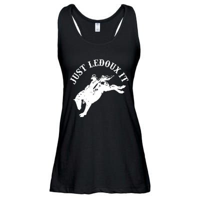 Just Ledoux It Cowboy Whiskey Wine Lover Ladies Essential Flowy Tank