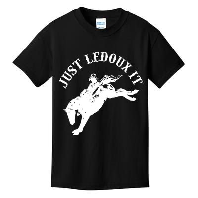 Just Ledoux It Cowboy Whiskey Wine Lover Kids T-Shirt