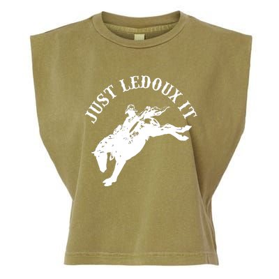 Just Ledoux It Cowboy Whiskey Wine Lover Garment-Dyed Women's Muscle Tee