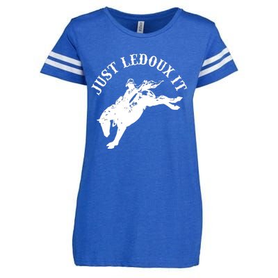 Just Ledoux It Cowboy Whiskey Wine Lover Enza Ladies Jersey Football T-Shirt