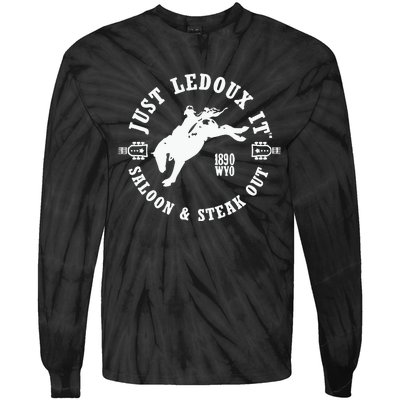 Just Ledoux It Just Ledoux It Cowboy Whiskey Wine Lover Tie-Dye Long Sleeve Shirt