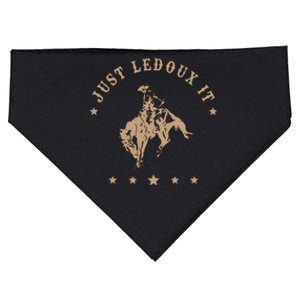 Just Ledoux It Cowboy Whiskey Wine Lover USA-Made Doggie Bandana